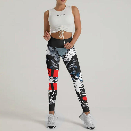 Angry Wolf Leggings - BattleFitGear