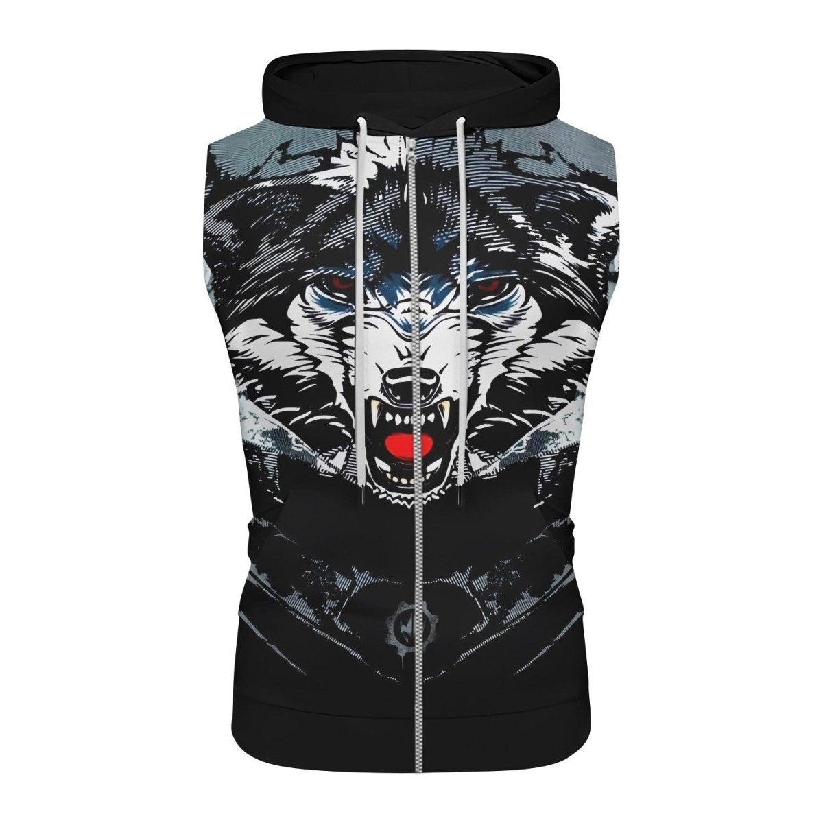 Angry Wolf Sleeveless Pullover & Zip Hoodie - BattleFitGear