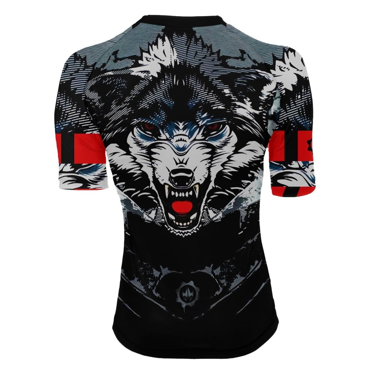 Angry Wolf Women's Short Sleeve Rash Guard - BattleFitGear