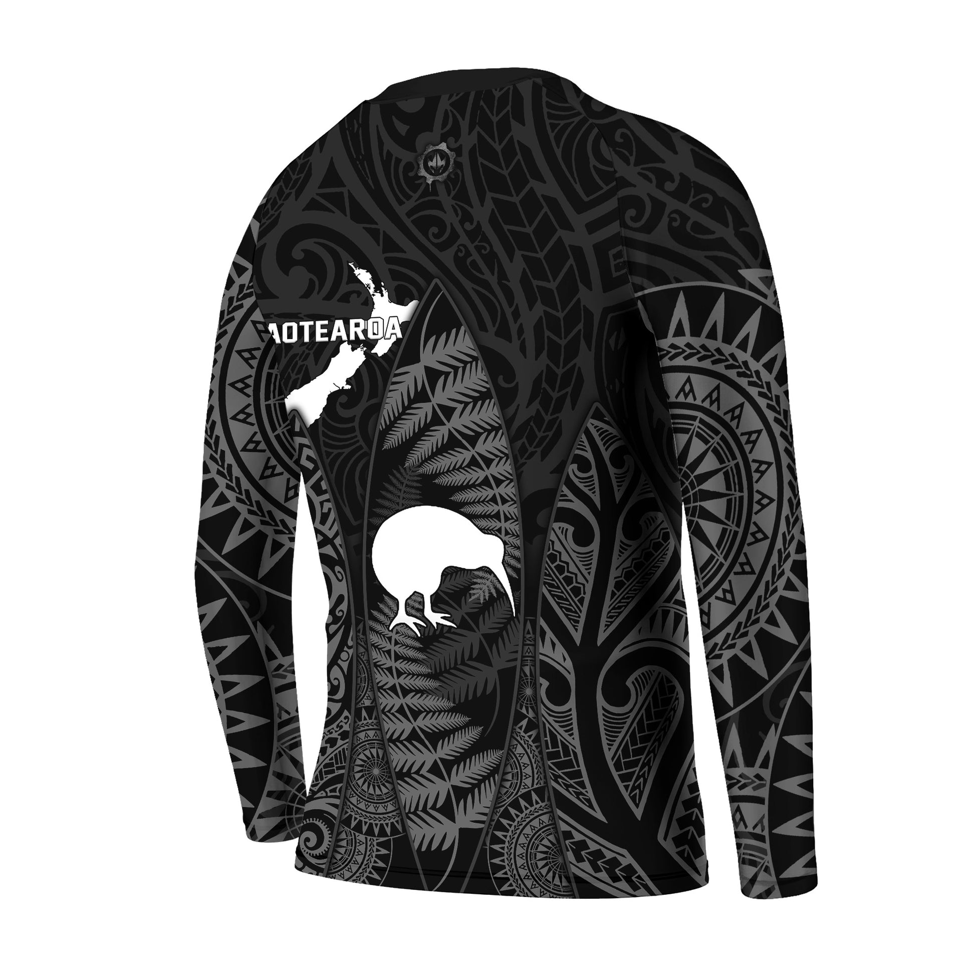Aotearoa Kiwi Bird Grey Kids Rash Guard