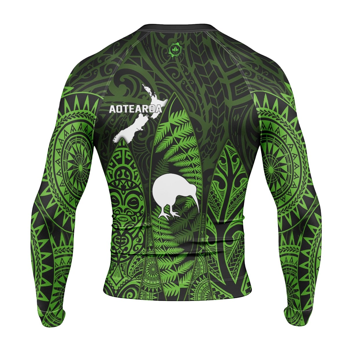 Aotearoa Kiwi Bird Men's Long Sleeve Rash Guard - BattleFitGear