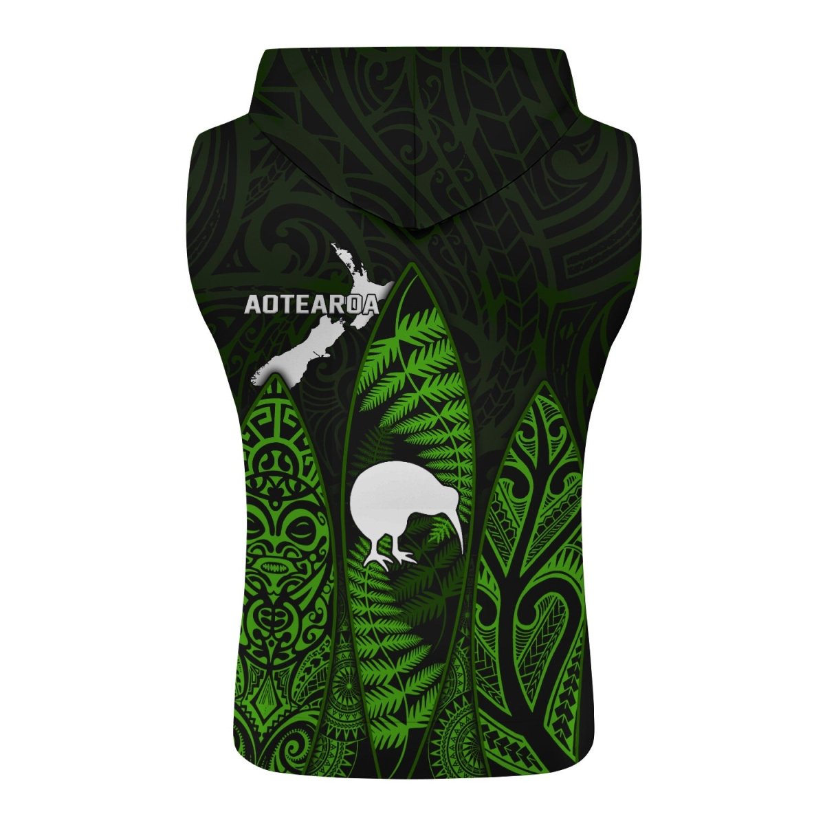 Aotearoa Kiwi Bird Sleeveless Pullover & Zip Hoodie - BattleFitGear