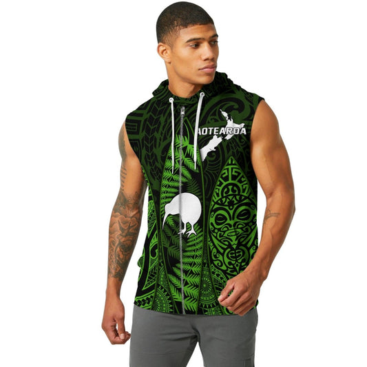 Aotearoa Kiwi Bird Sleeveless Pullover & Zip Hoodie - BattleFitGear