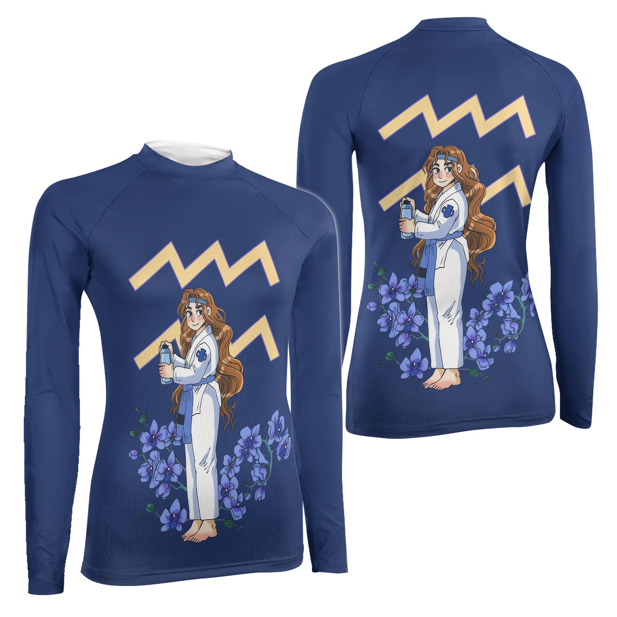 Aquarius Women's Long Sleeve Rash Guard
