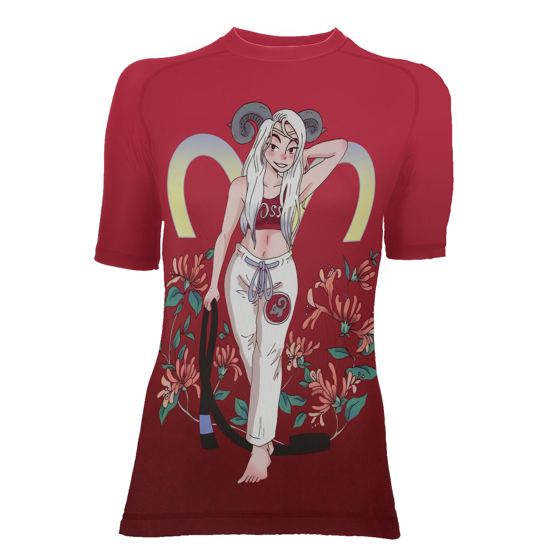 Aries Women's Short Sleeve Rash Guard
