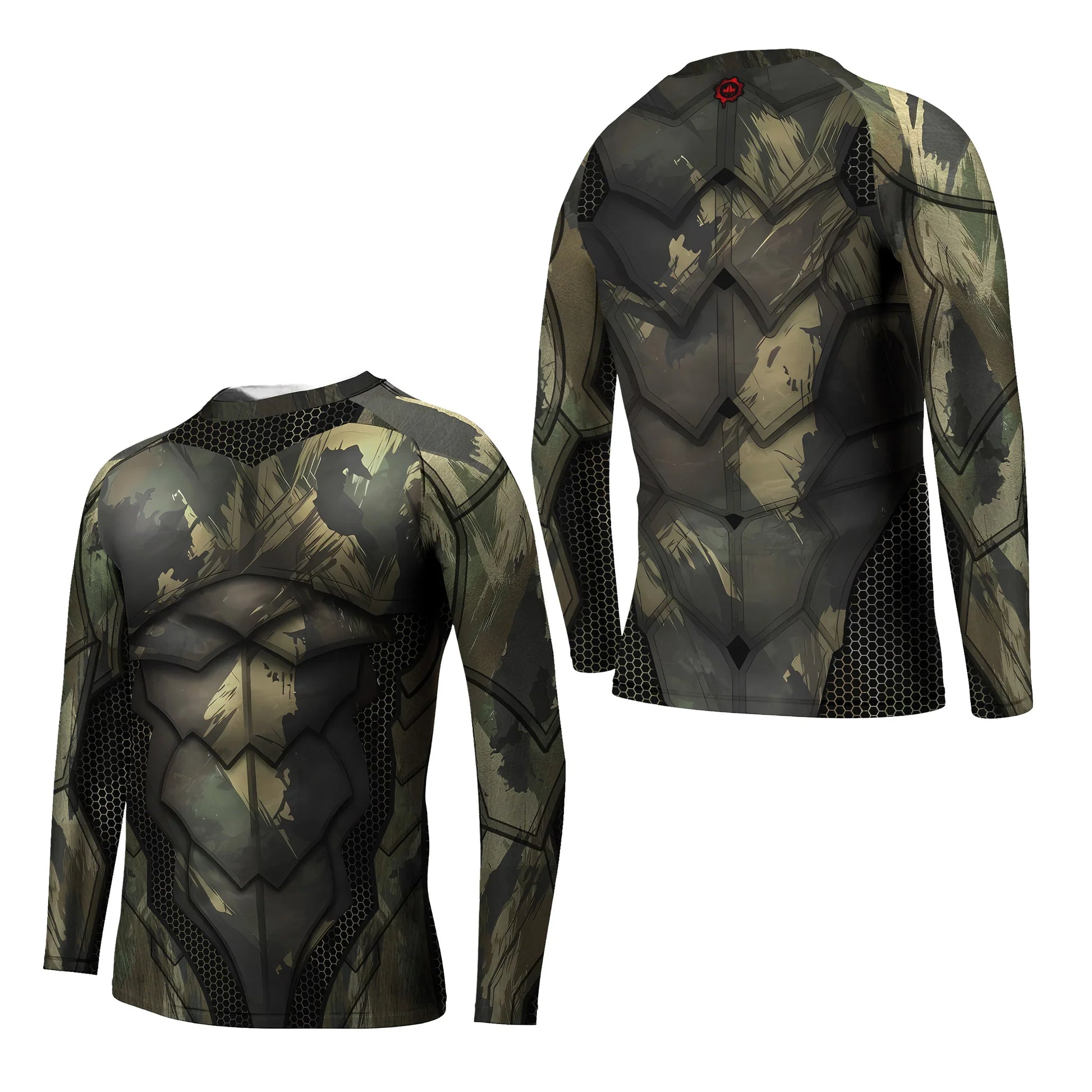 Army Camo Shell Kids Rash Guard
