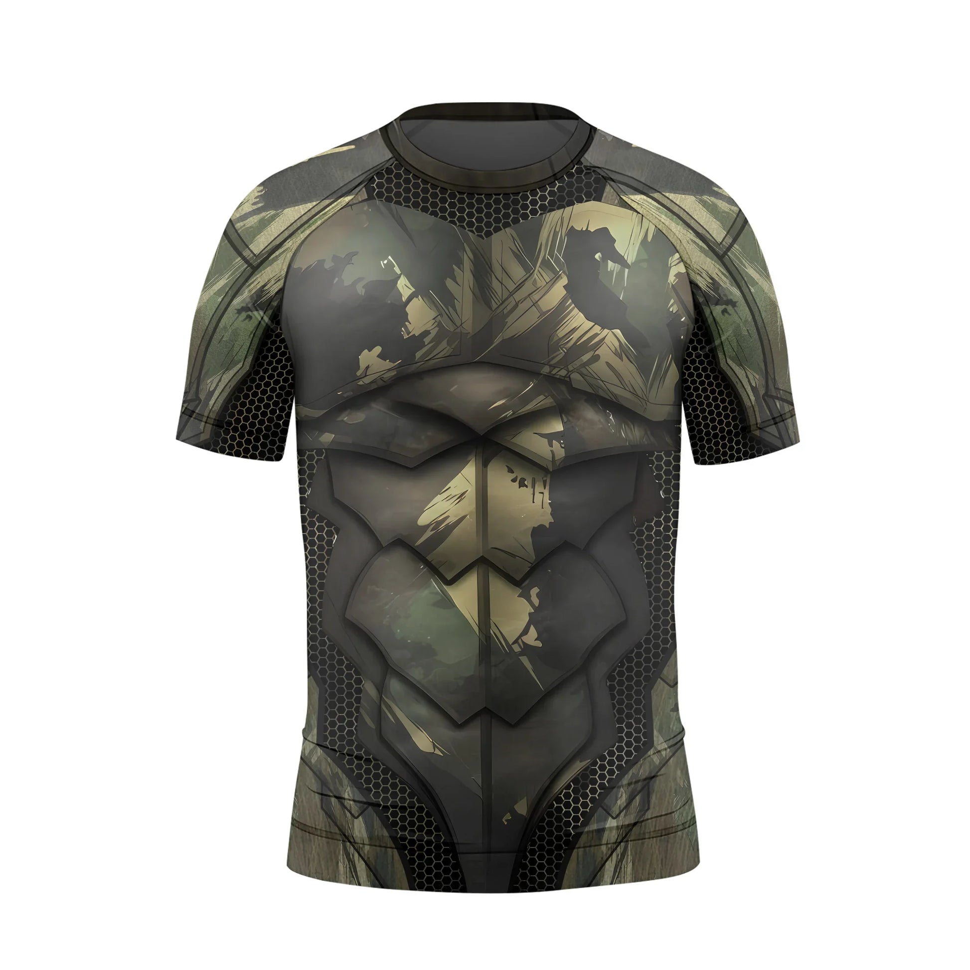 Army Camo Shell Kids Rash Guard