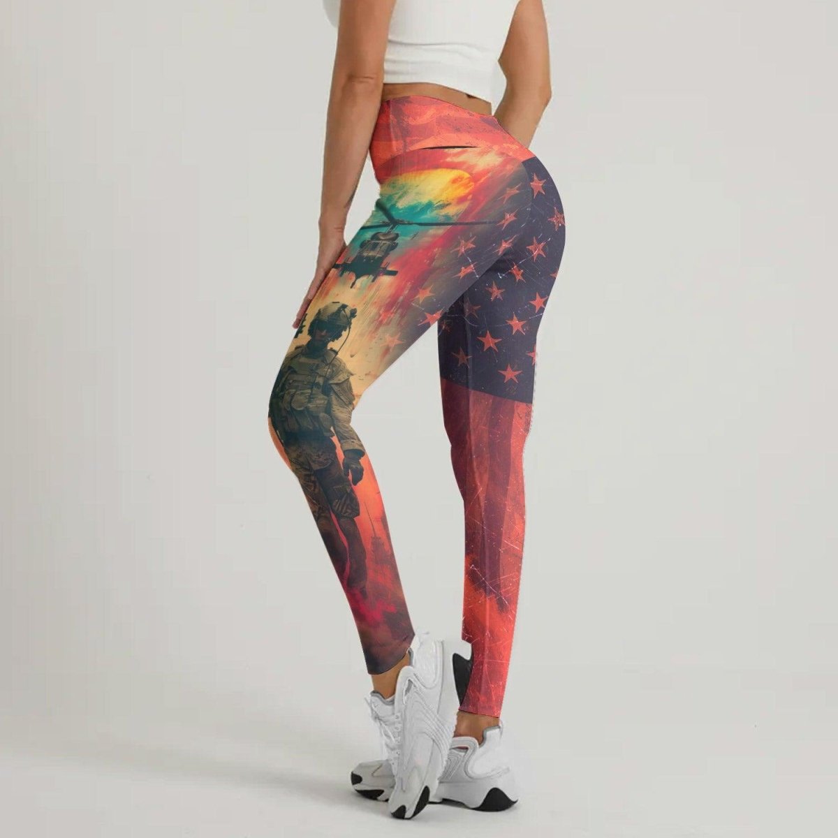 Army American Flag Leggings - BattleFitGear