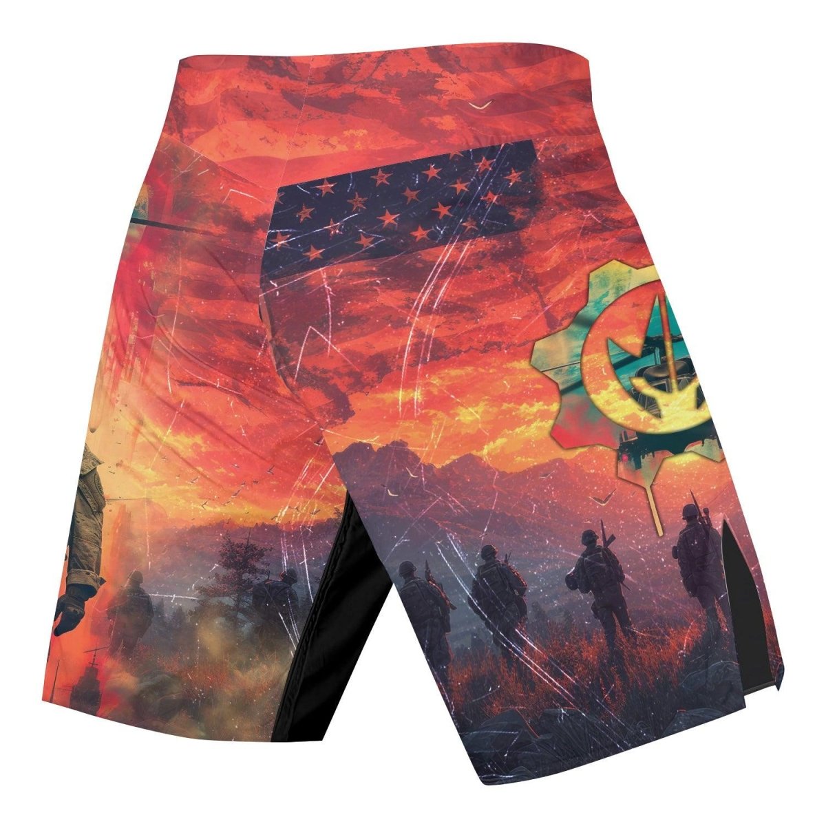 Army American Flag Shorts - BattleFitGear