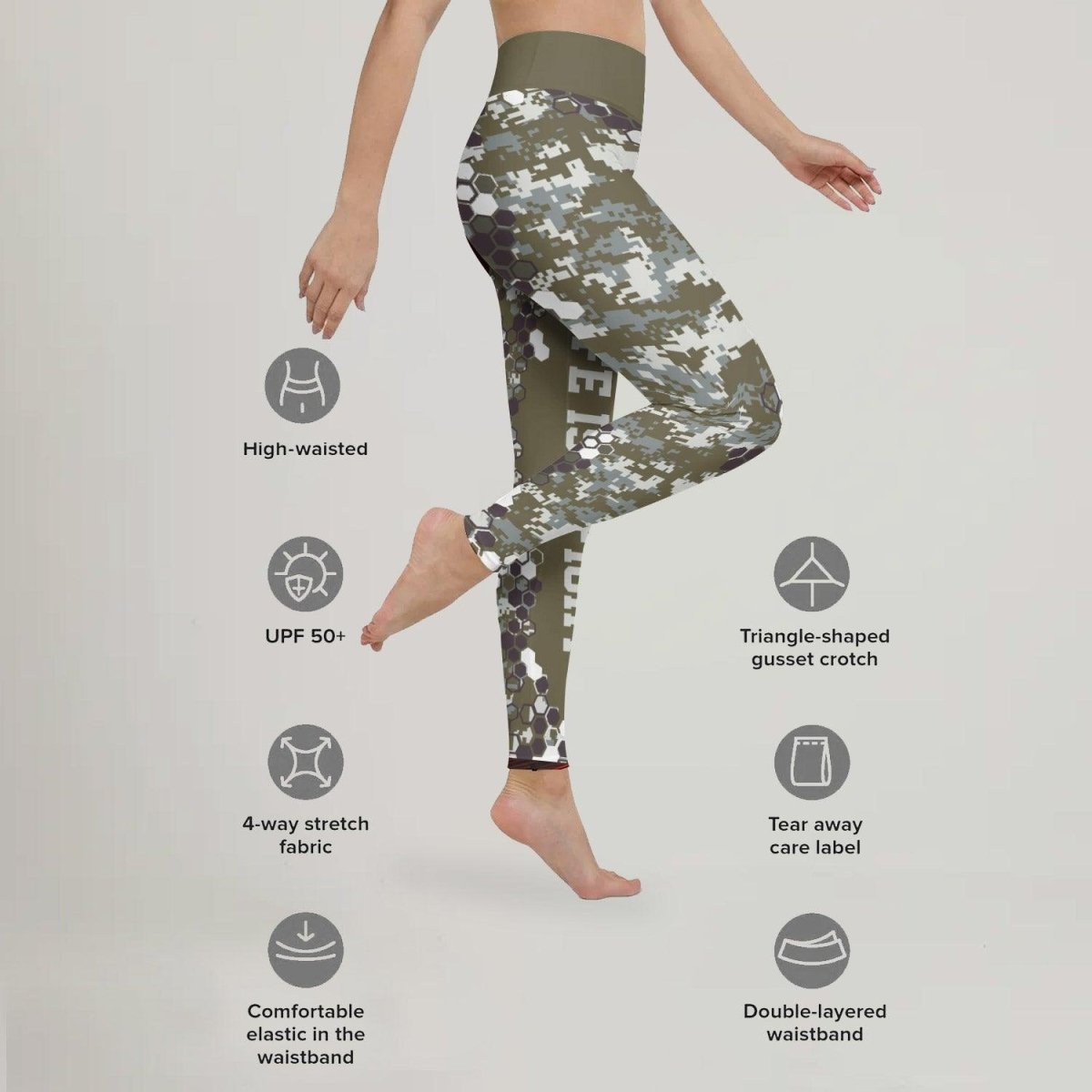 Army Camo Fight Leggings - BattleFitGear