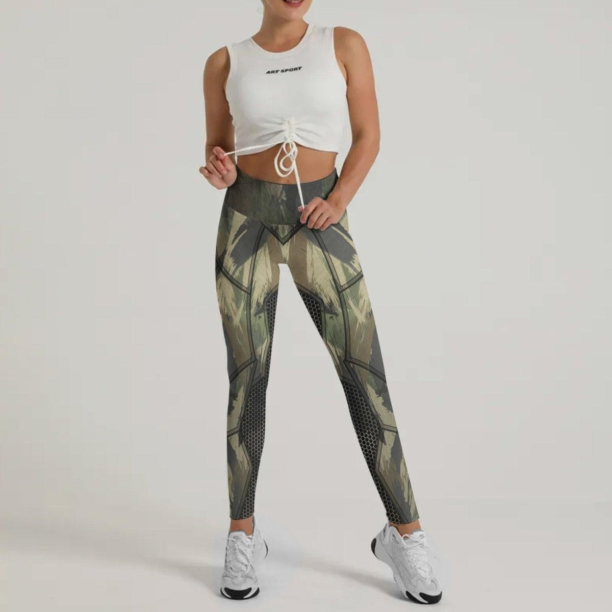 Army Camo Shell Fight Leggings - BattleFitGear