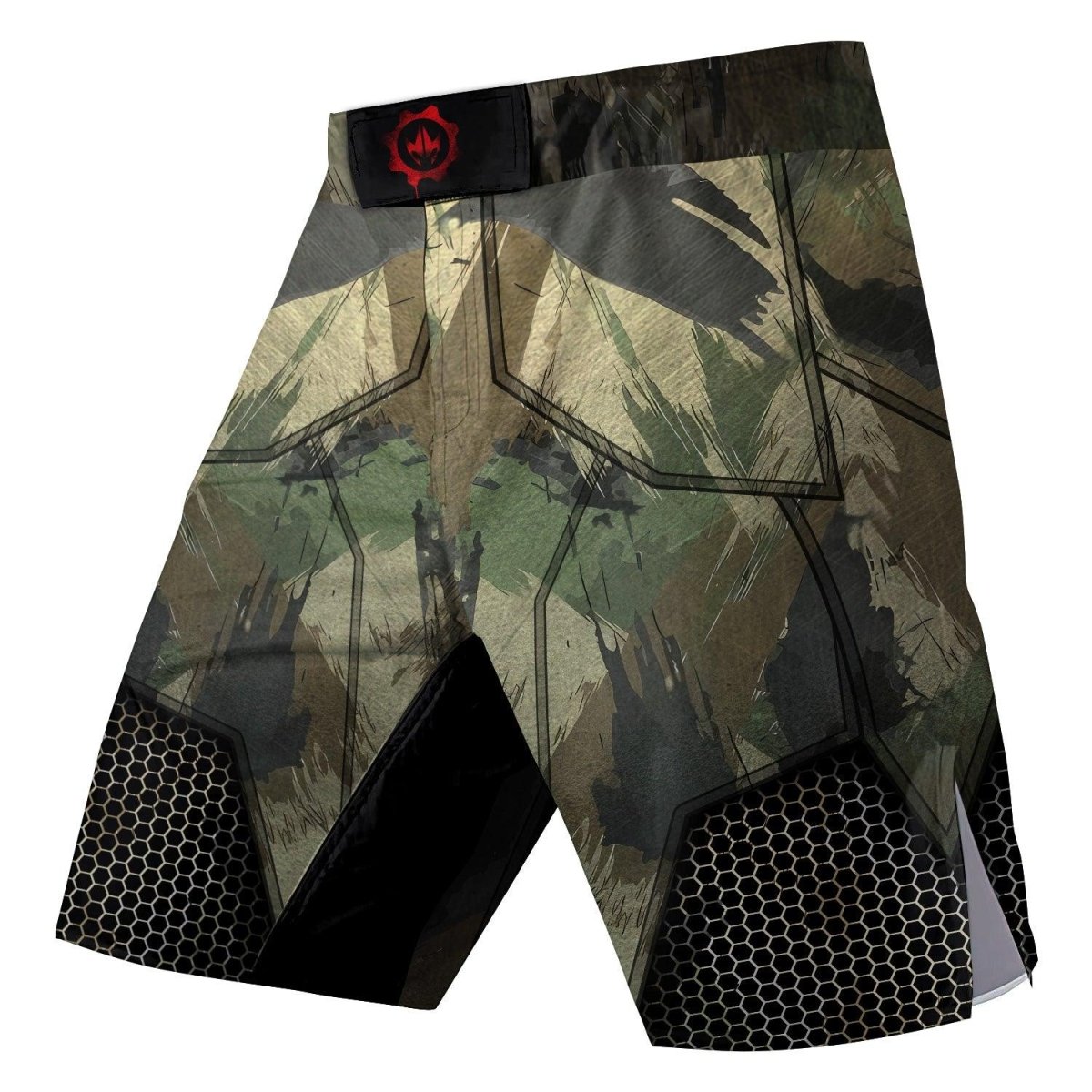 Army Camo Shell Fight Shorts - BattleFitGear