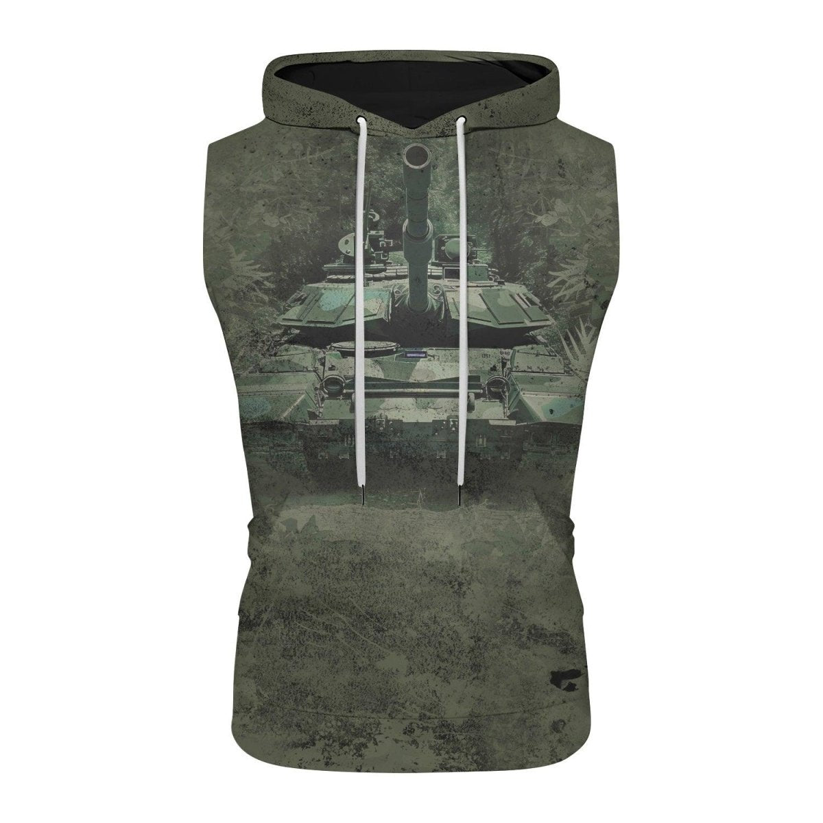 Army Camo Sleeveless Pullover & Zip Hoodie - BattleFitGear