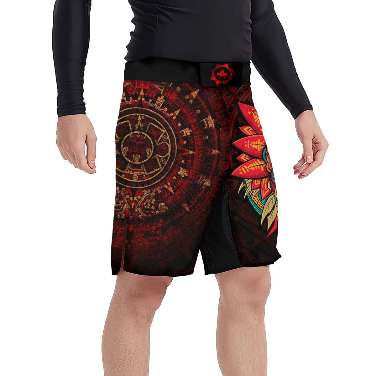 Aztec Eagle Warrior Fight Shorts - BattleFitGear