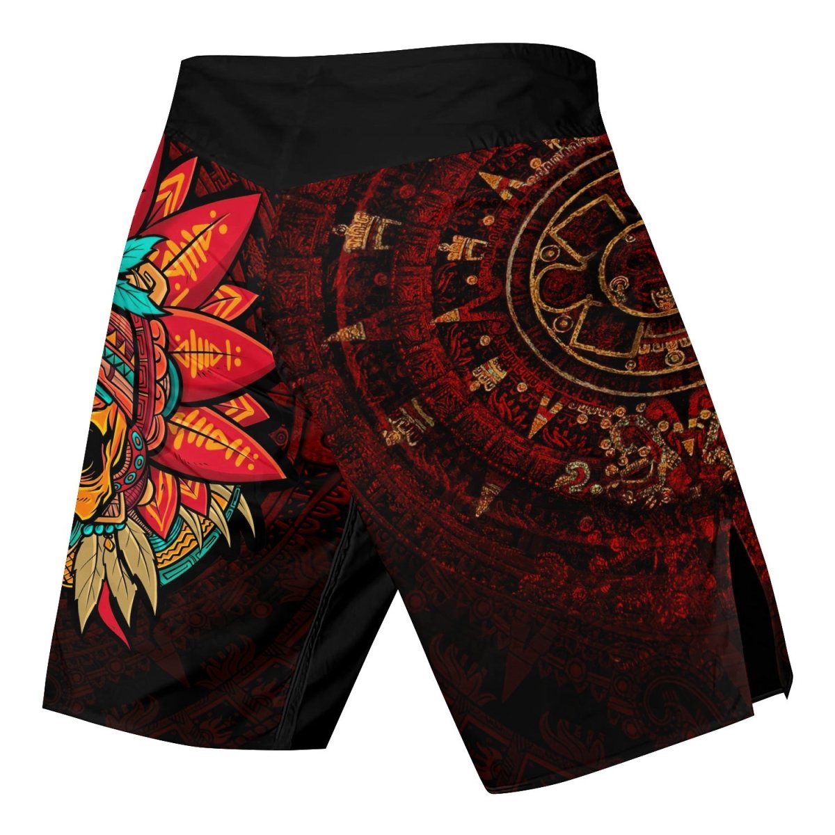 Aztec Eagle Warrior Fight Shorts - BattleFitGear