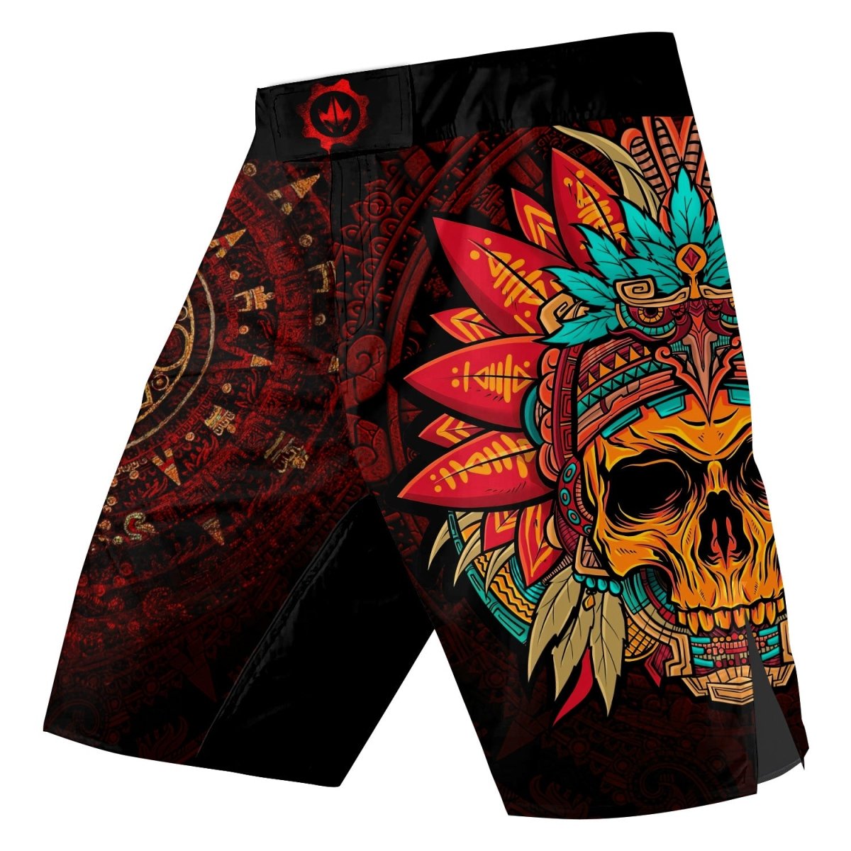 Aztec Eagle Warrior Fight Shorts - BattleFitGear