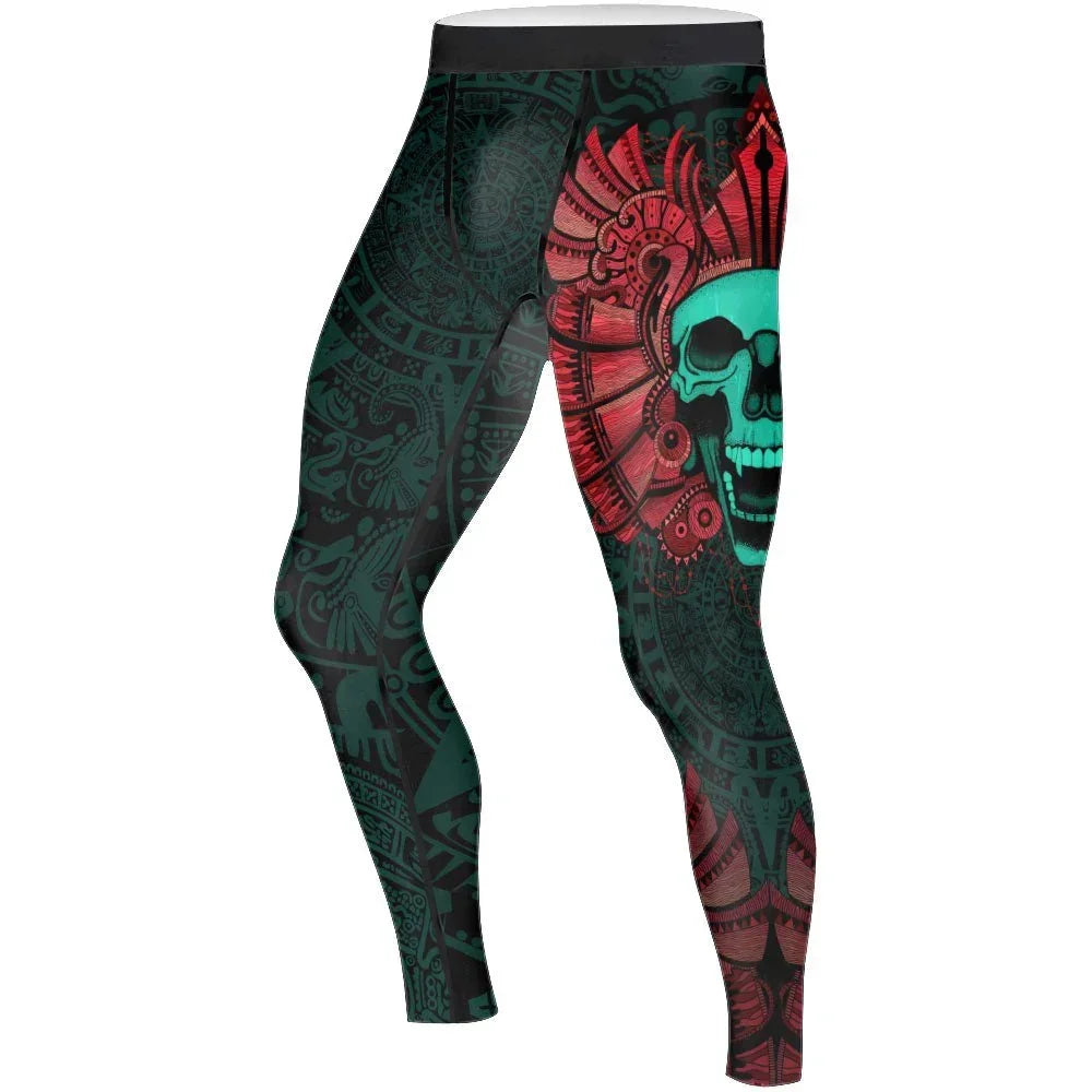 Aztec Heritage Men's Compression Leggings | Aztec Yoga Tights
