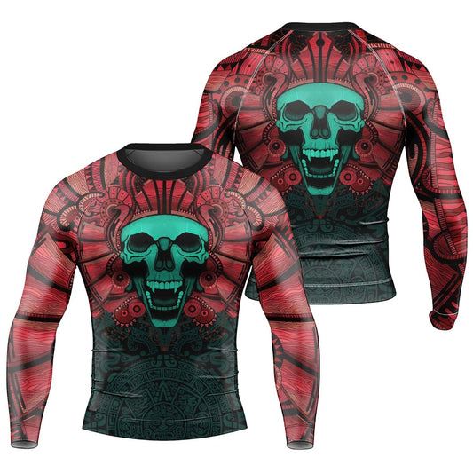 Aztec Heritage Men's Long Sleeve Rash Guard - BattleFitGear