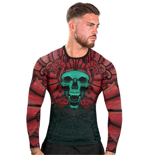 Aztec Heritage Men's Long Sleeve Rash Guard - BattleFitGear