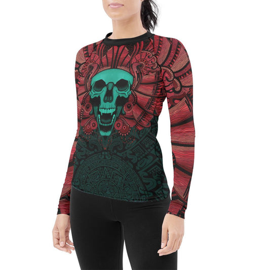 Aztec Heritage Women's Long Sleeve Rash Guard - BattleFitGear