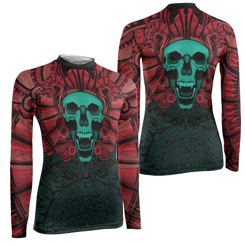 Aztec Heritage Women's Long Sleeve Rash Guard - BattleFitGear