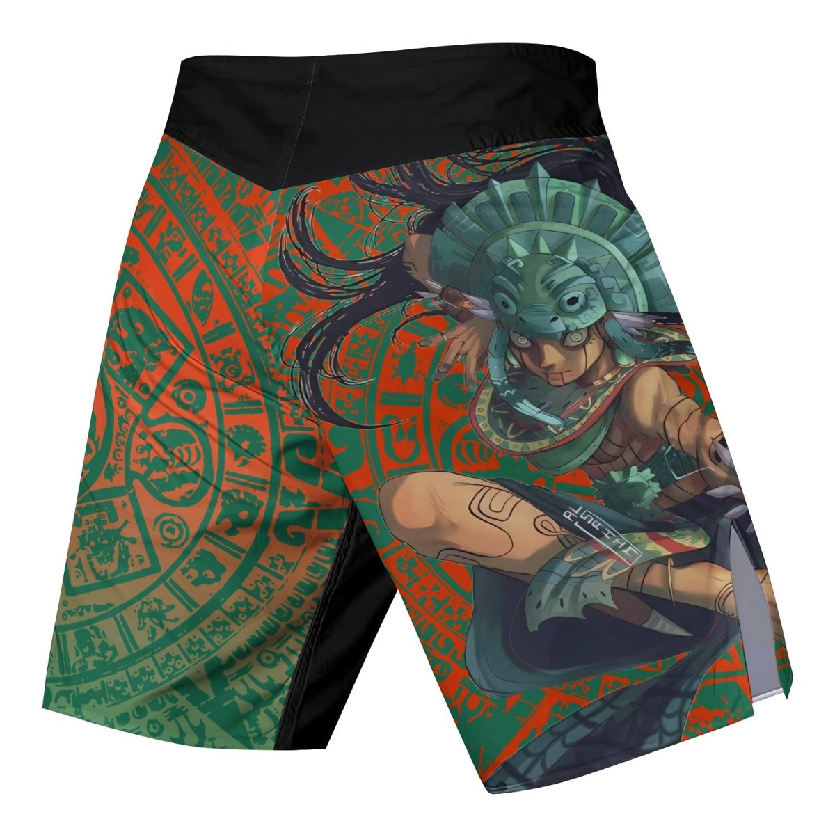 Aztec Iguana Warrior Fight Shorts - BattleFitGear