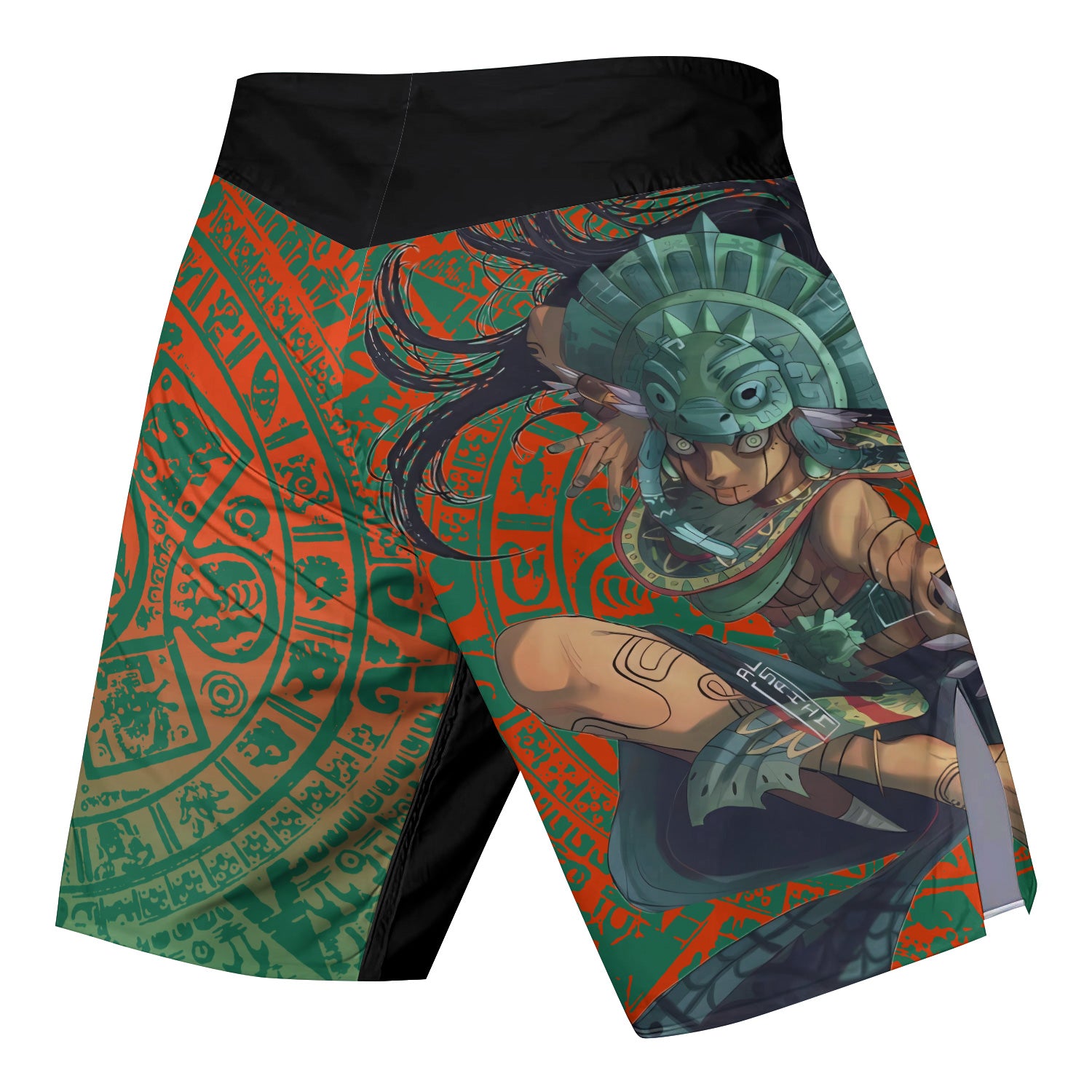 Aztec Iguana Warrior Fight Shorts