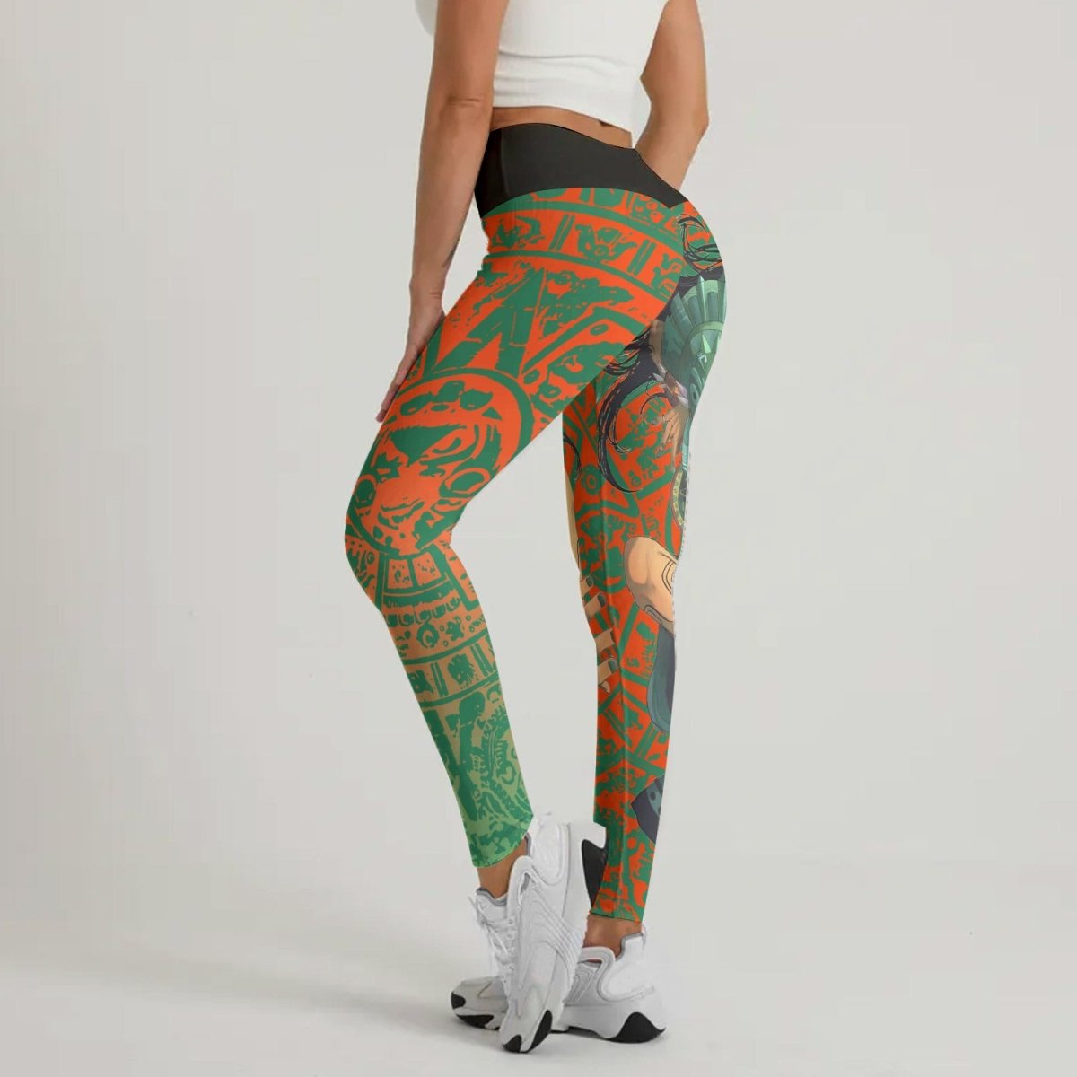 Aztec Iguana Warrior Leggings - BattleFitGear