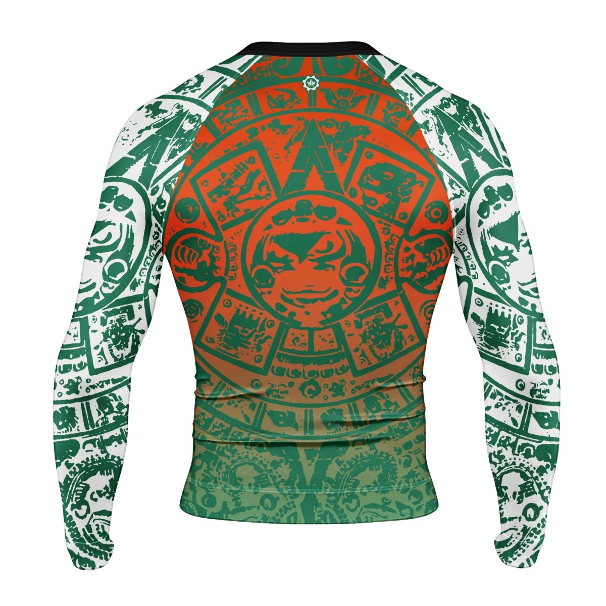 Aztec Iguana Warrior Men's Long Sleeve Rash Guard - BattleFitGear