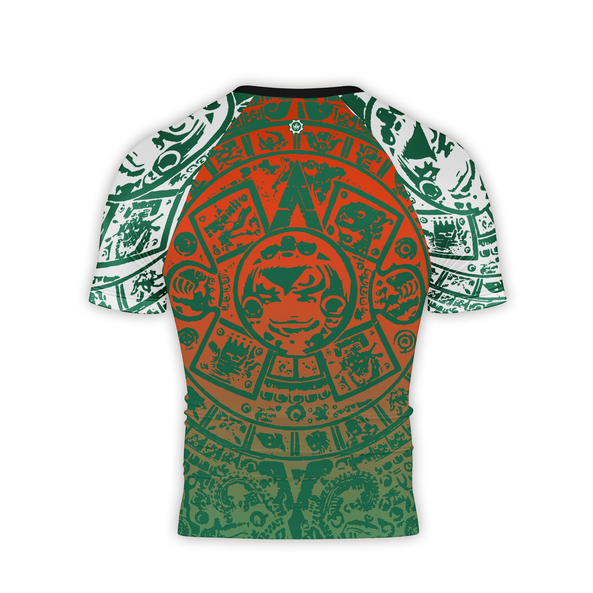 Aztec Iguana Warrior Men's Short Sleeve Rash Guard