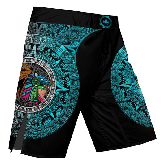 Aztec Jaguar Warrior Fight Shorts - BattleFitGear