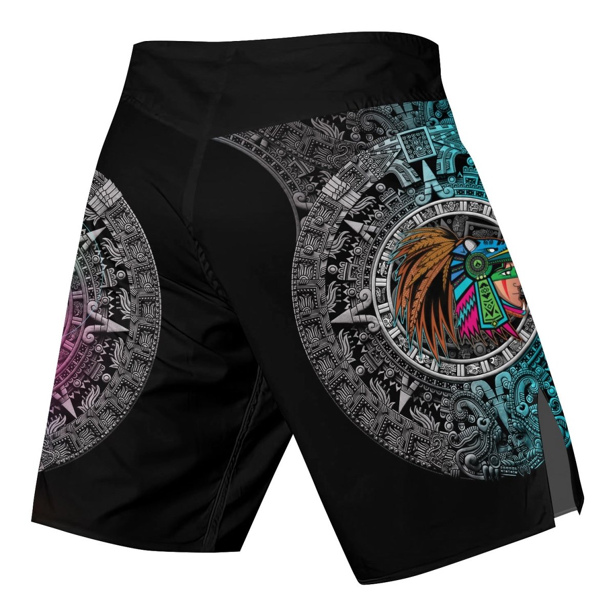 Aztec Jaguar Warrior Fight Shorts - BattleFitGear