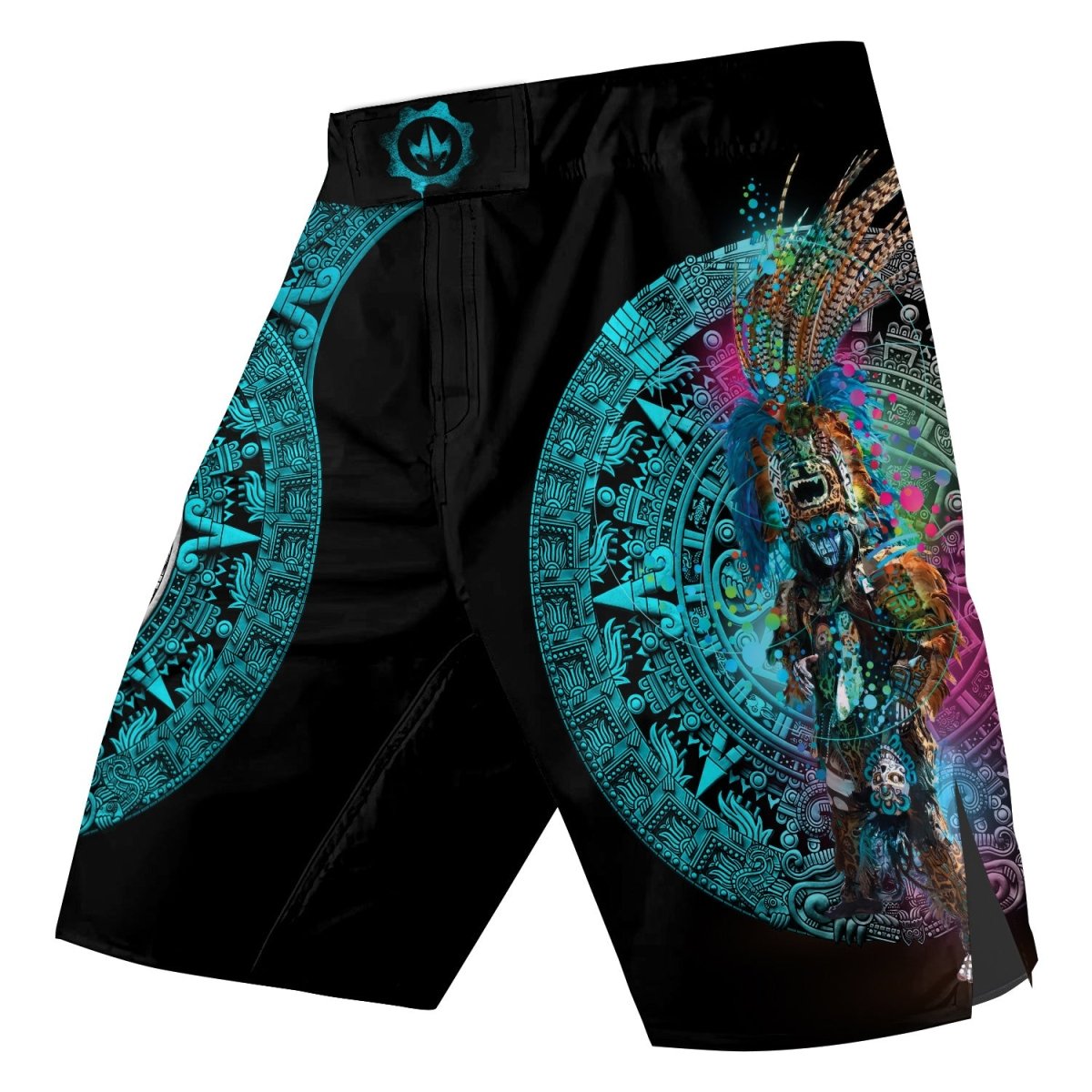 Aztec Jaguar Warrior Fight Shorts - BattleFitGear