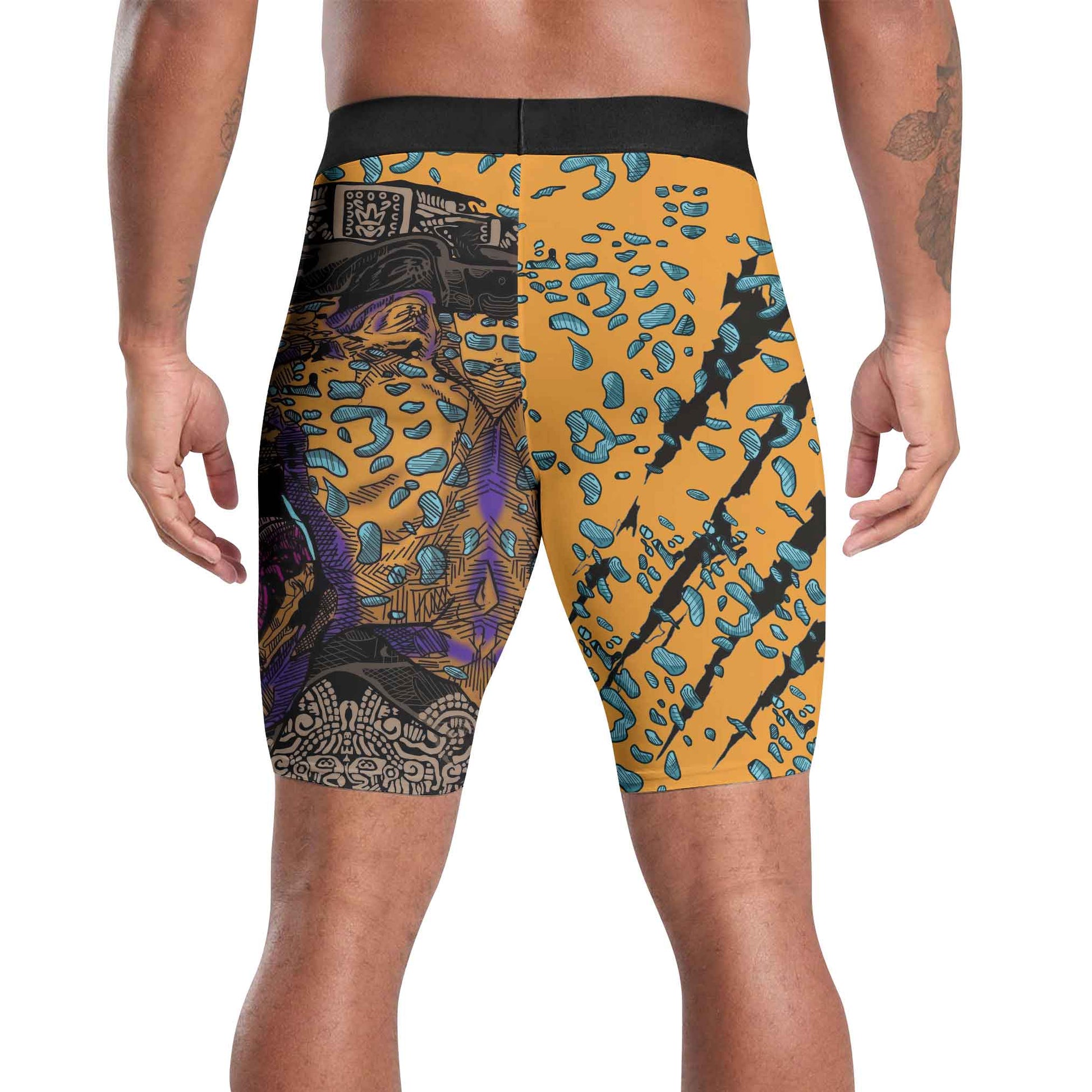Aztec Jaguar Compression Shorts
