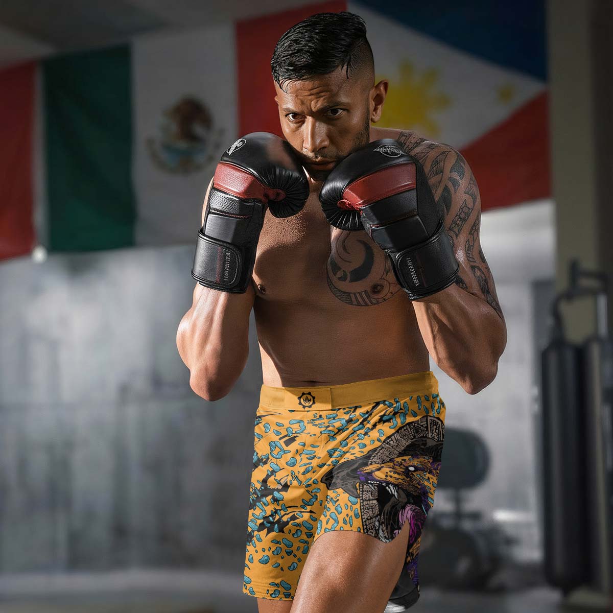 Aztec Jaguar Fight Shorts