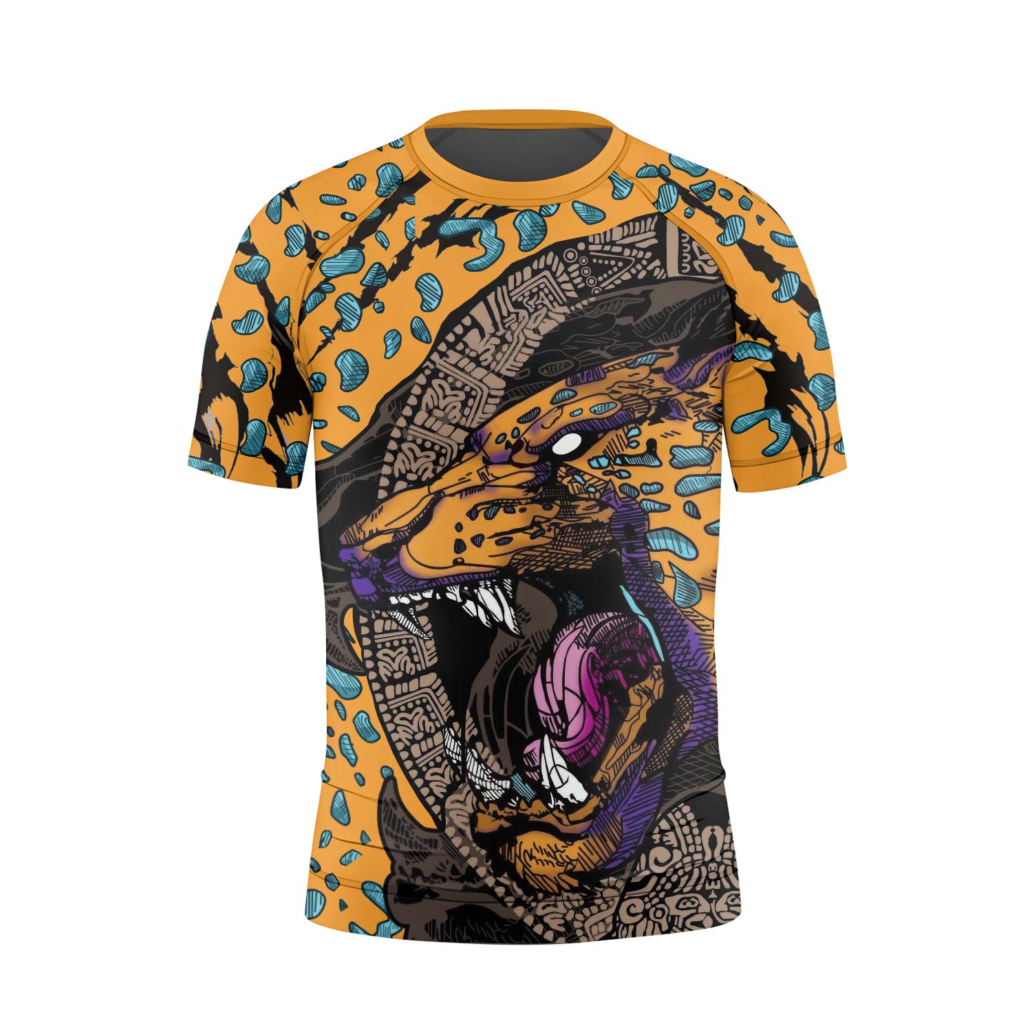 Aztec Jaguar Kids Rash Guard