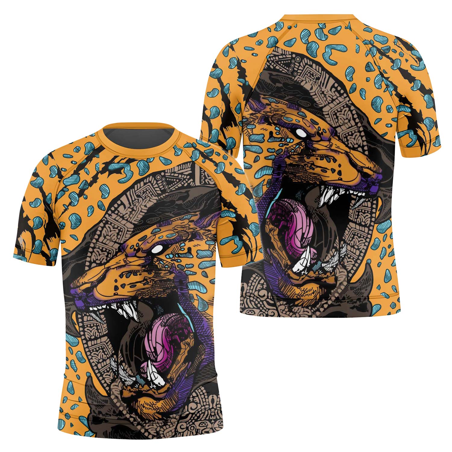 Aztec Jaguar Kids Rash Guard