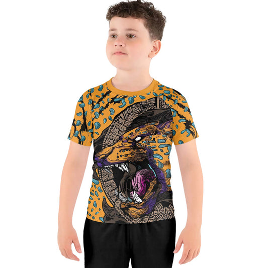 Aztec Jaguar Kids Rash Guard