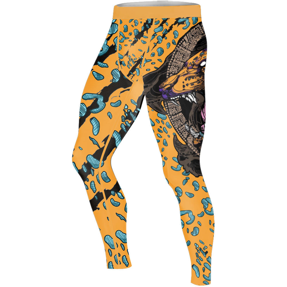 Aztec Jaguar Men's Compression Leggings