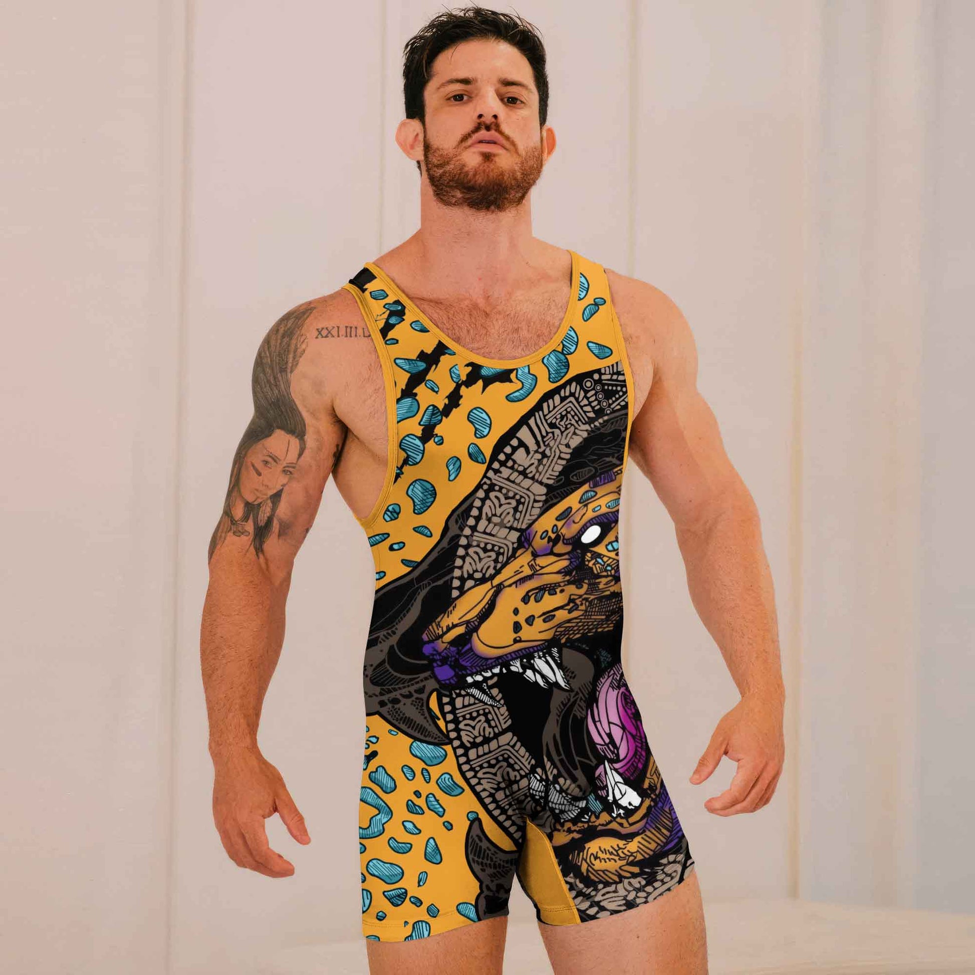 Aztec Jaguar Wrestling Singlets
