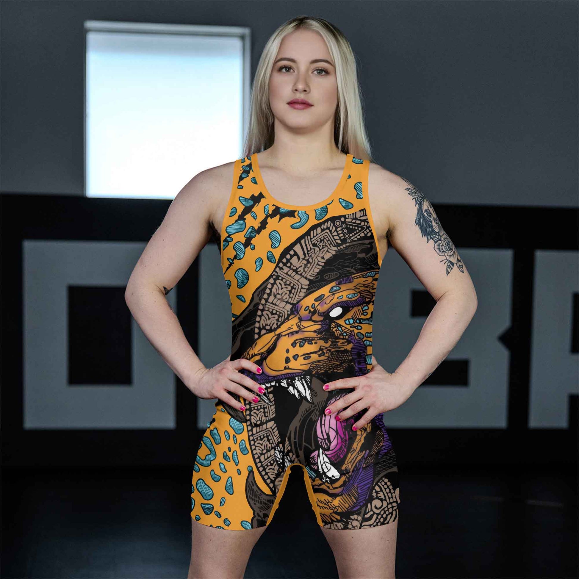 Aztec Jaguar Wrestling Singlets