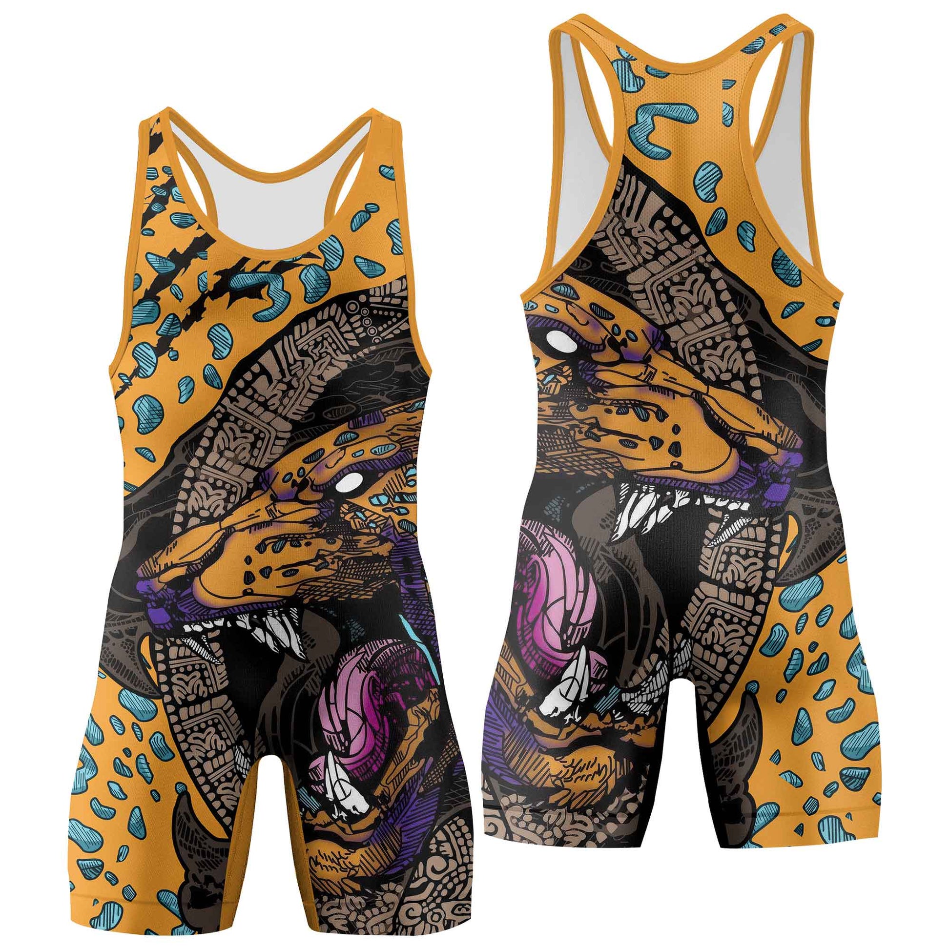 Aztec Jaguar Wrestling Singlets