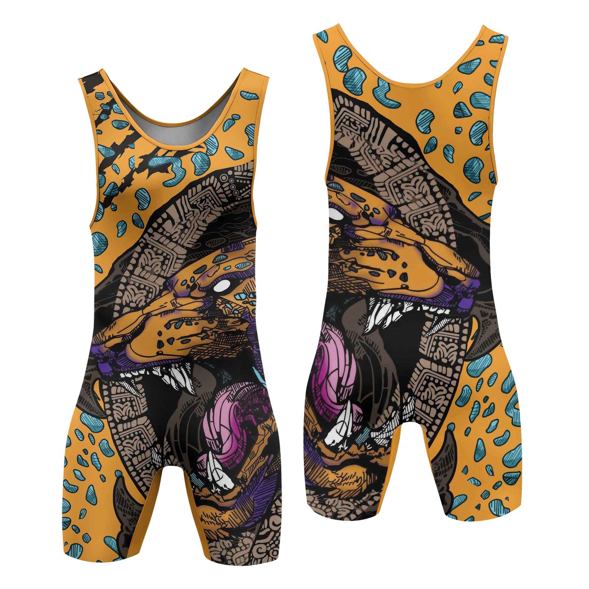Aztec Jaguar Wrestling Singlets