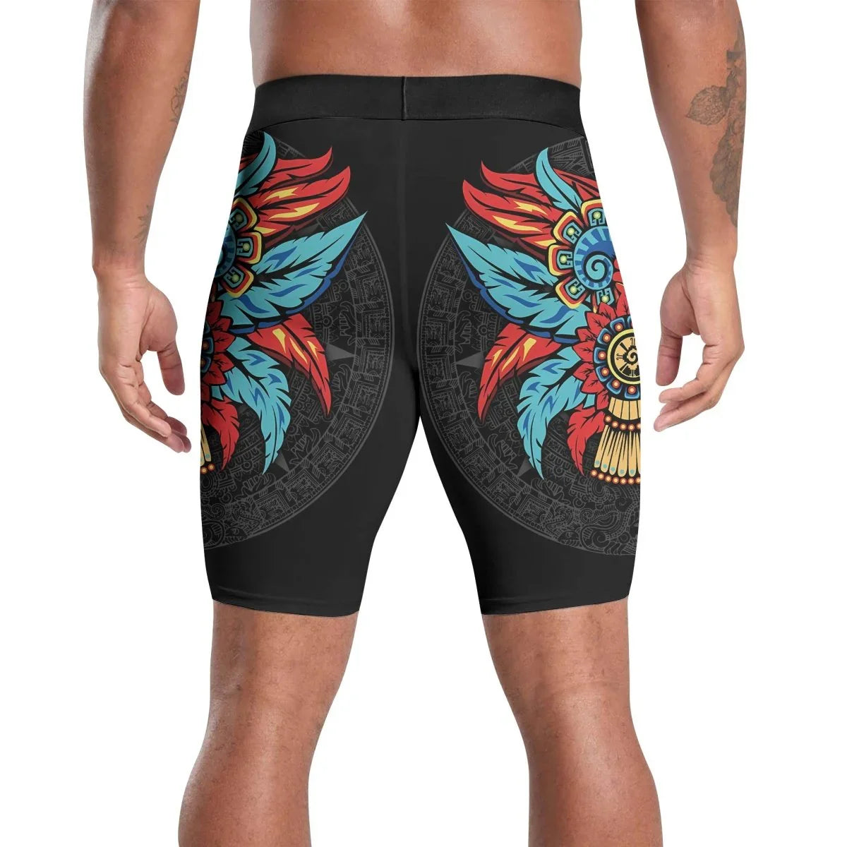 Aztec Serpent Warrior Compression Shorts - BattleFitGear