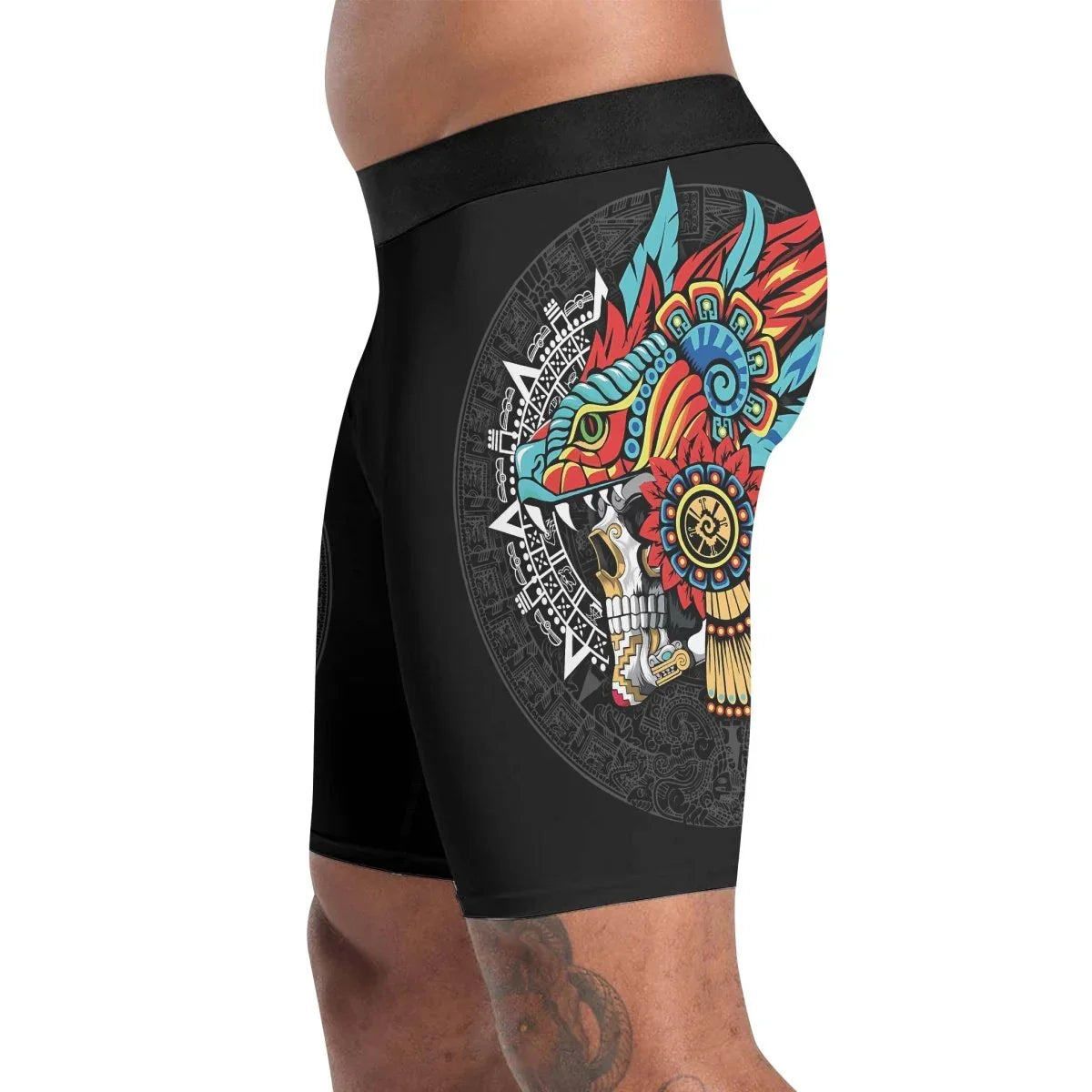 Aztec Serpent Warrior Compression Shorts - BattleFitGear