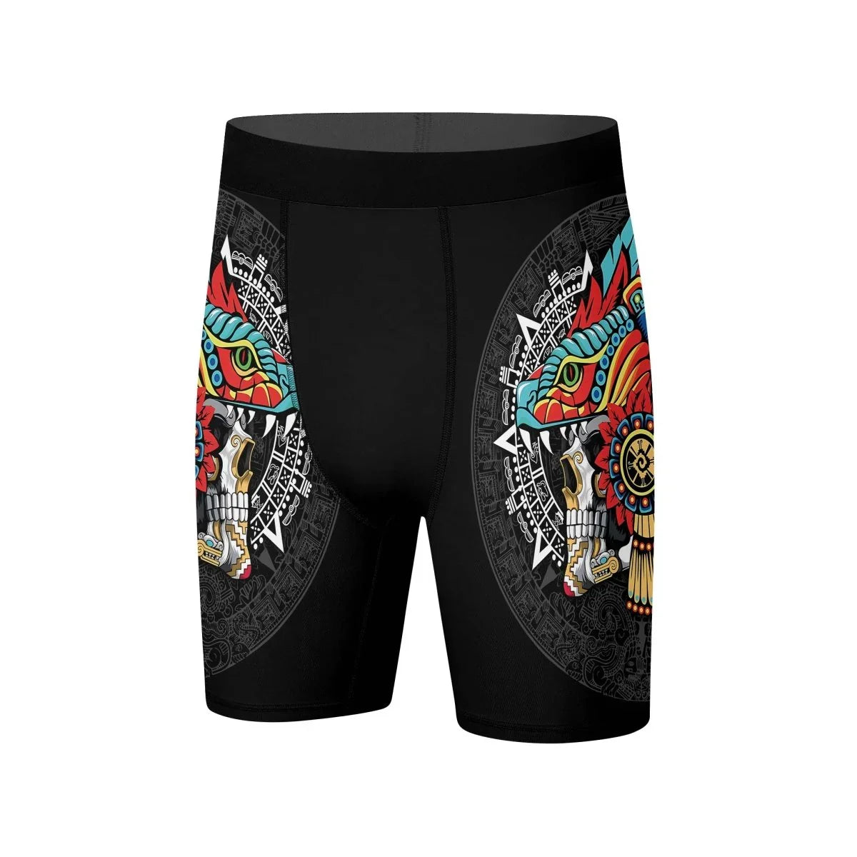 Aztec Serpent Warrior Compression Shorts - BattleFitGear