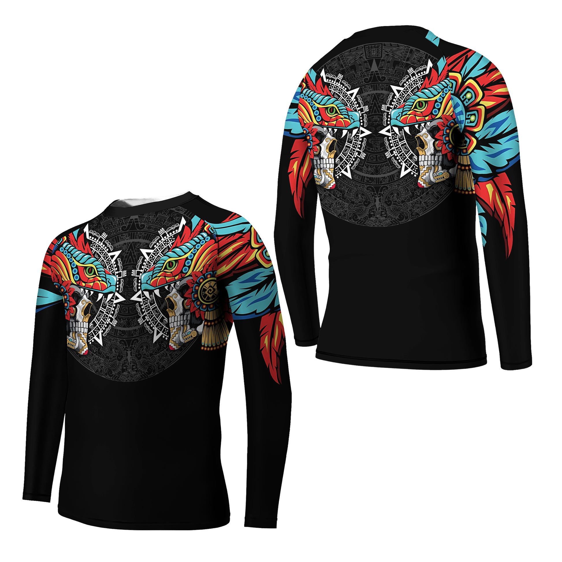 Aztec Serpent Warrior Kids Rash Guard