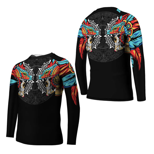 Aztec Serpent Warrior Kids Rash Guard