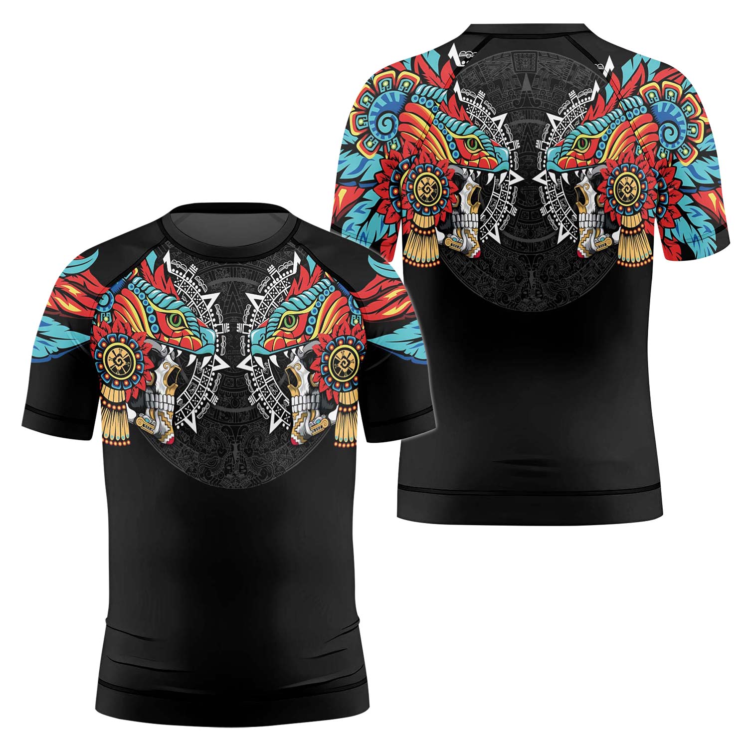 Aztec Serpent Warrior Kids Rash Guard - BattleFitGear