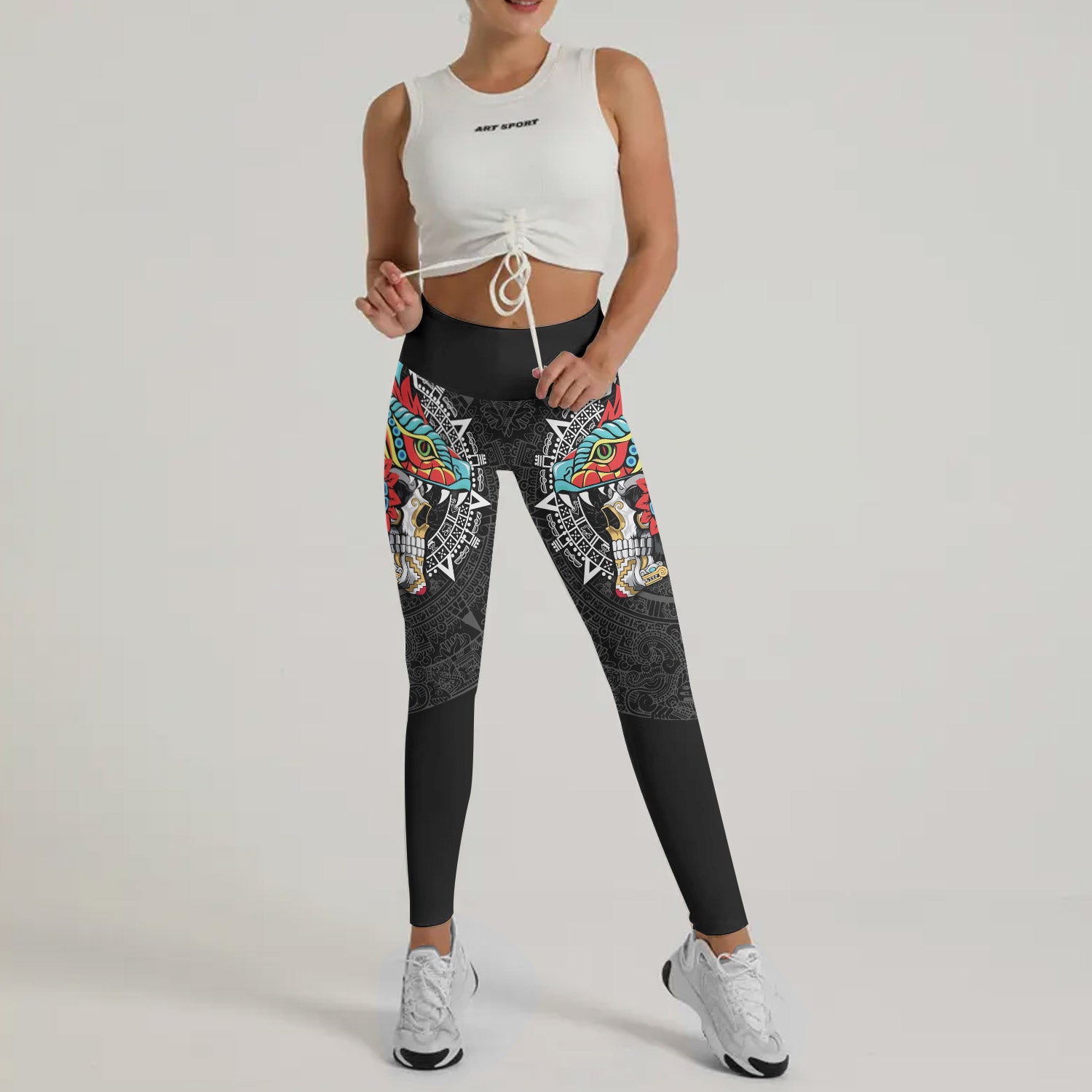 Aztec Serpent Warrior Leggings